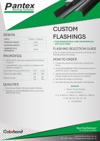 Custom Flashings – Technical & Selection Guide