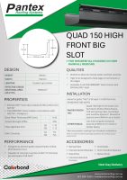 Quad 150 High Front Big Slot Gutter – Technical Guide